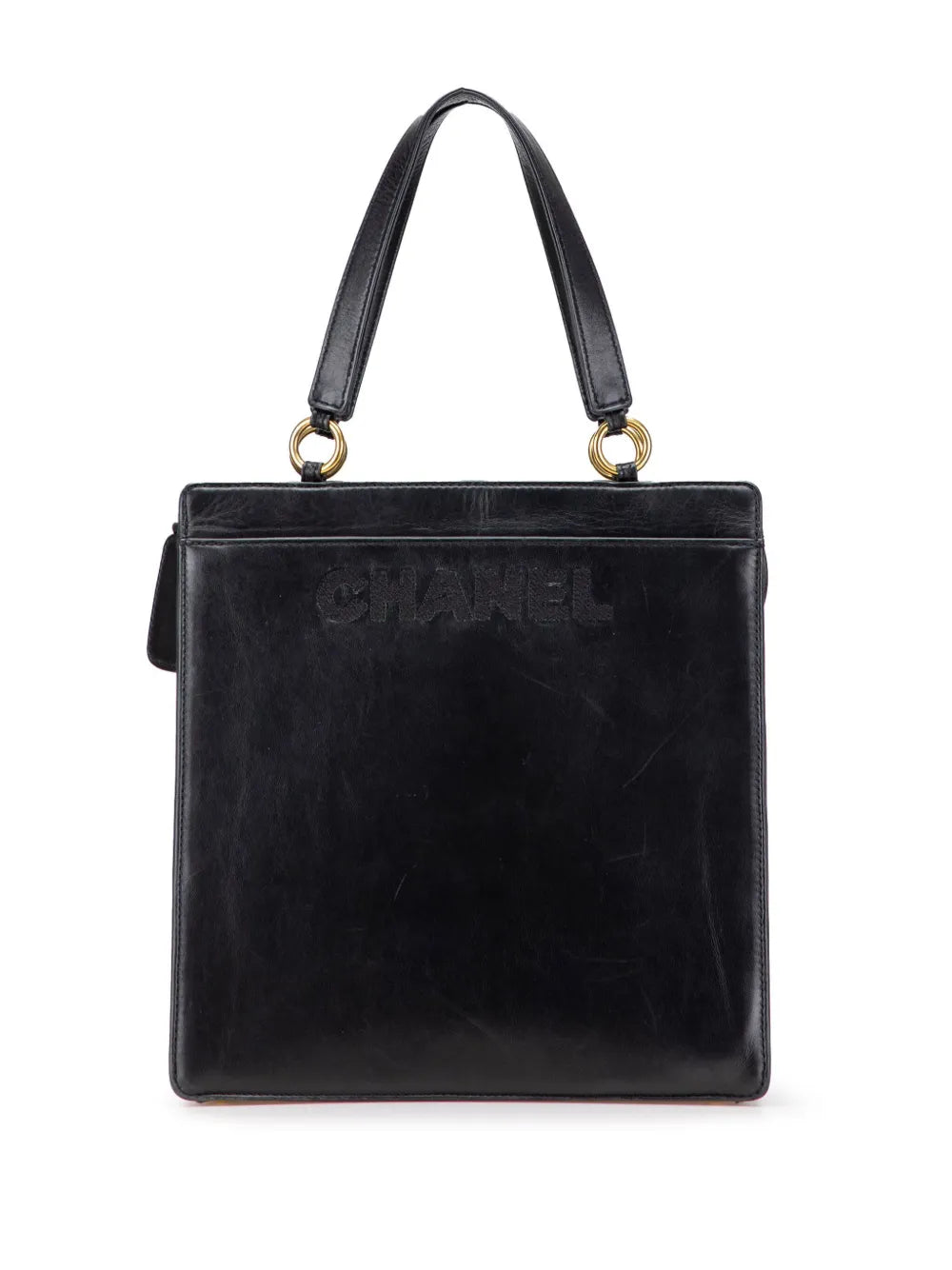 Pre-OwnedCHANEL Pre-Owned1997-1999 Lambskin Embroidered Logo tote bag