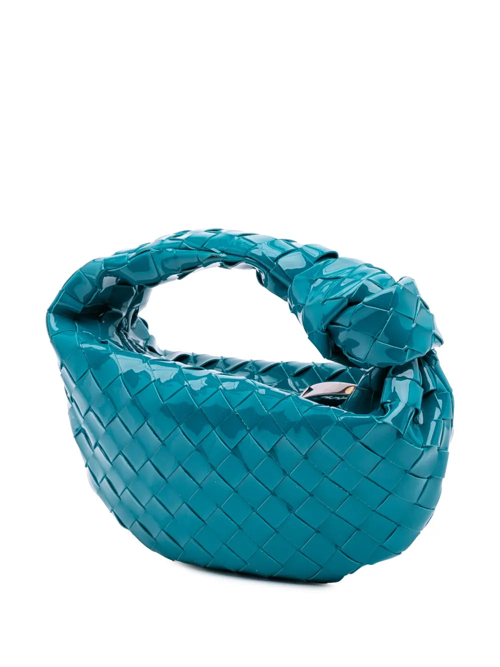 Pre-OwnedBottega Veneta Pre-Owned2012-2025 Mini Patent Intrecciato Jodie hobo bag