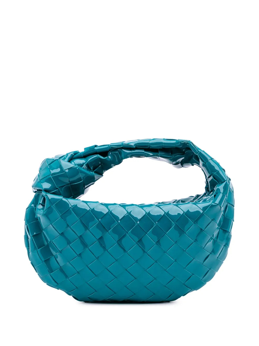 Pre-OwnedBottega Veneta Pre-Owned2012-2025 Mini Patent Intrecciato Jodie hobo bag