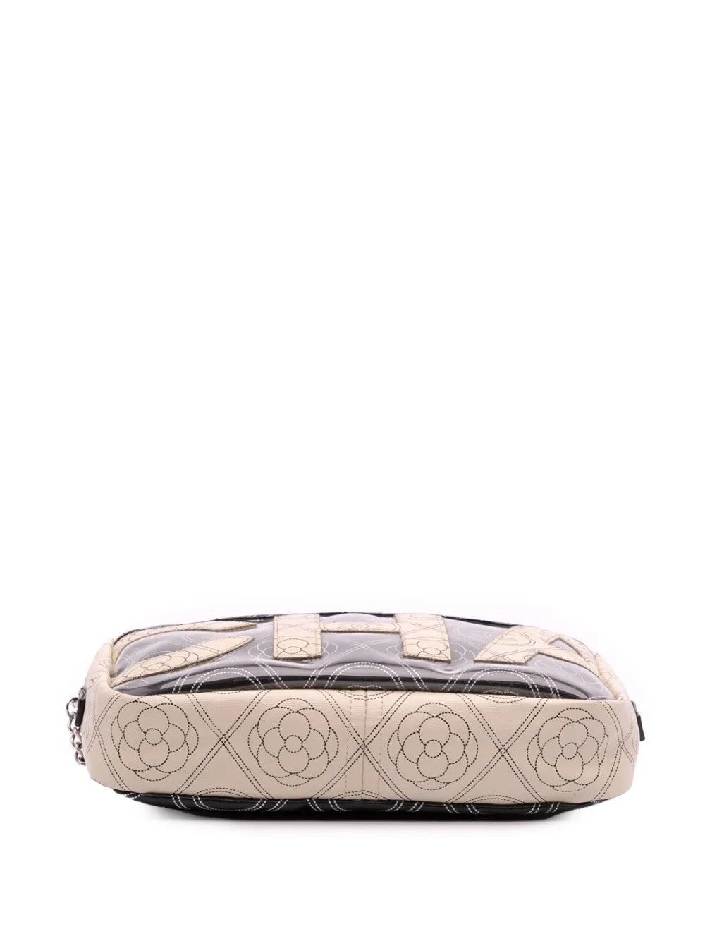 Pre-OwnedCHANEL Pre-Owned2018 Coated Canvas Camellia Logo Camera Bag crossbody bag