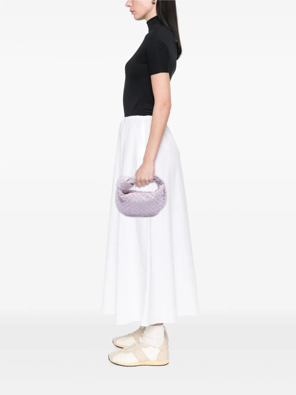 Pre-OwnedBottega Veneta Pre-Owned2012-2025 Mini Suede Intrecciato Jodie hobo bag