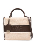 LIU JOshearling leather tote bag