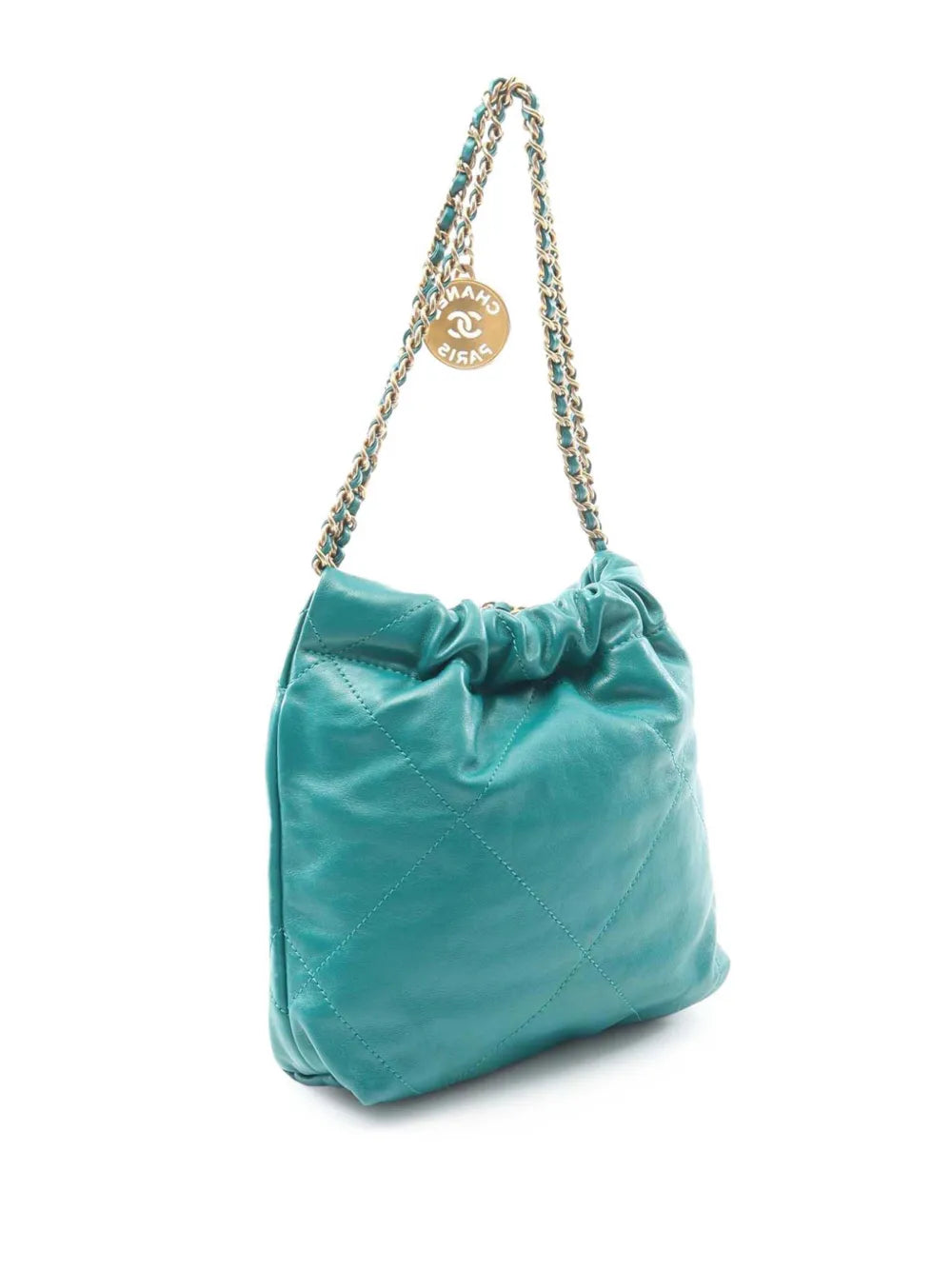Pre-OwnedCHANEL Pre-Owned2021-2025 Mini Shiny Calfskin 22 Handbag satchel