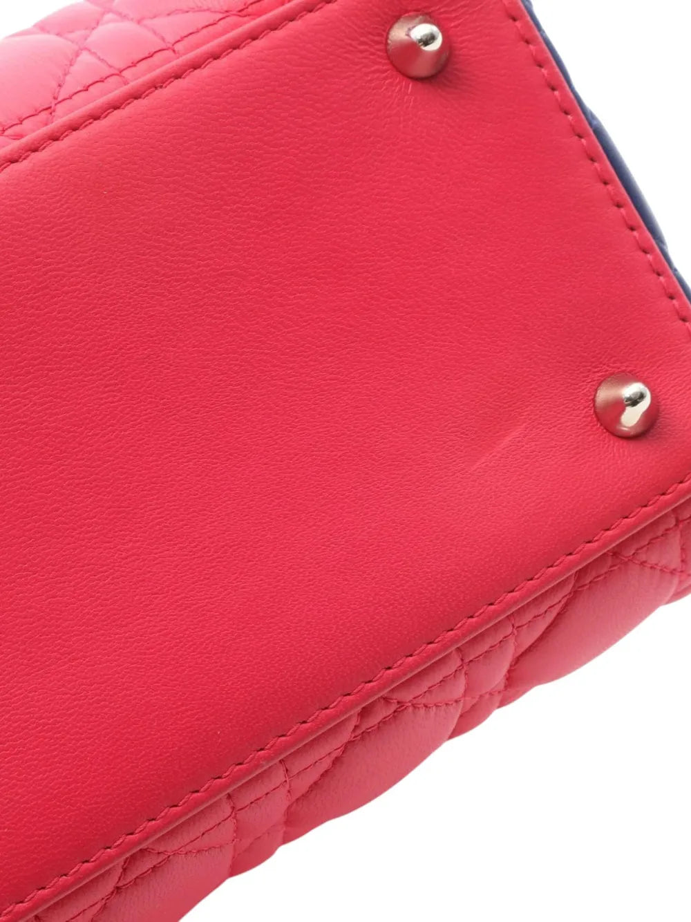 Pre-OwnedChristian Dior Pre-Owned2000-2025 Medium Tricolor Lambskin Cannage Lady Dior satchel