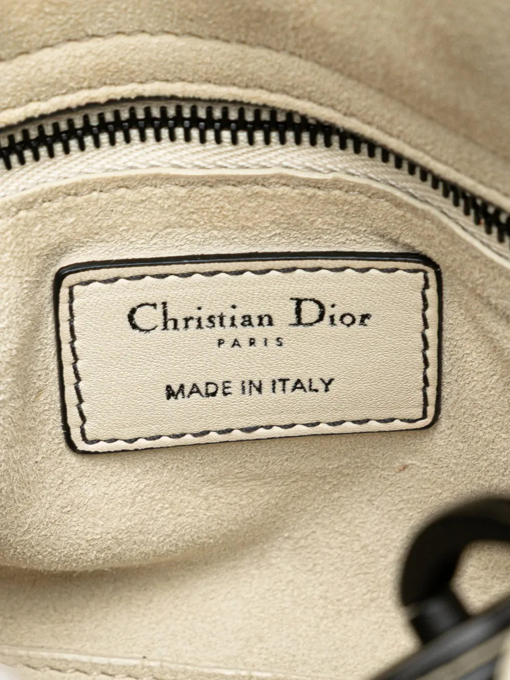 Pre-OwnedChristian Dior Pre-Owned2018 Mini Ultra Matte Calfskin Cannage Studded Supple Lady Dior satchel