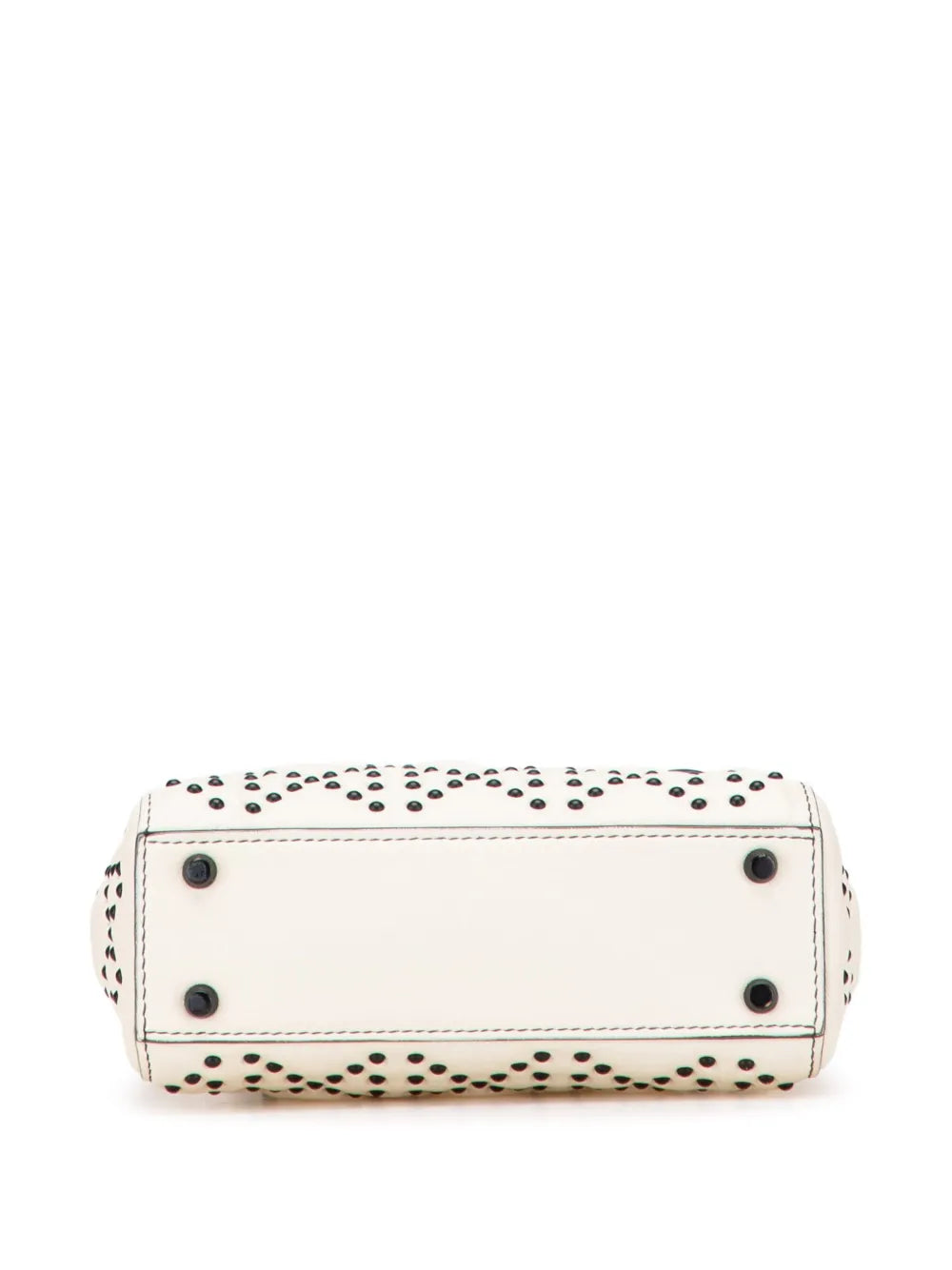Pre-OwnedChristian Dior Pre-Owned2018 Mini Ultra Matte Calfskin Cannage Studded Supple Lady Dior satchel