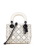 Pre-OwnedChristian Dior Pre-Owned2018 Mini Ultra Matte Calfskin Cannage Studded Supple Lady Dior satchel