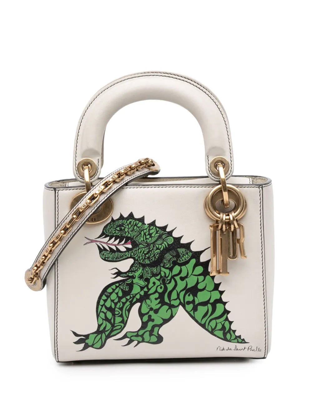 Pre-OwnedChristian Dior Pre-Owned2017 Limited Edition Niki De Saint Phalle Mini Calfskin Dragon Lady Dior satchel
