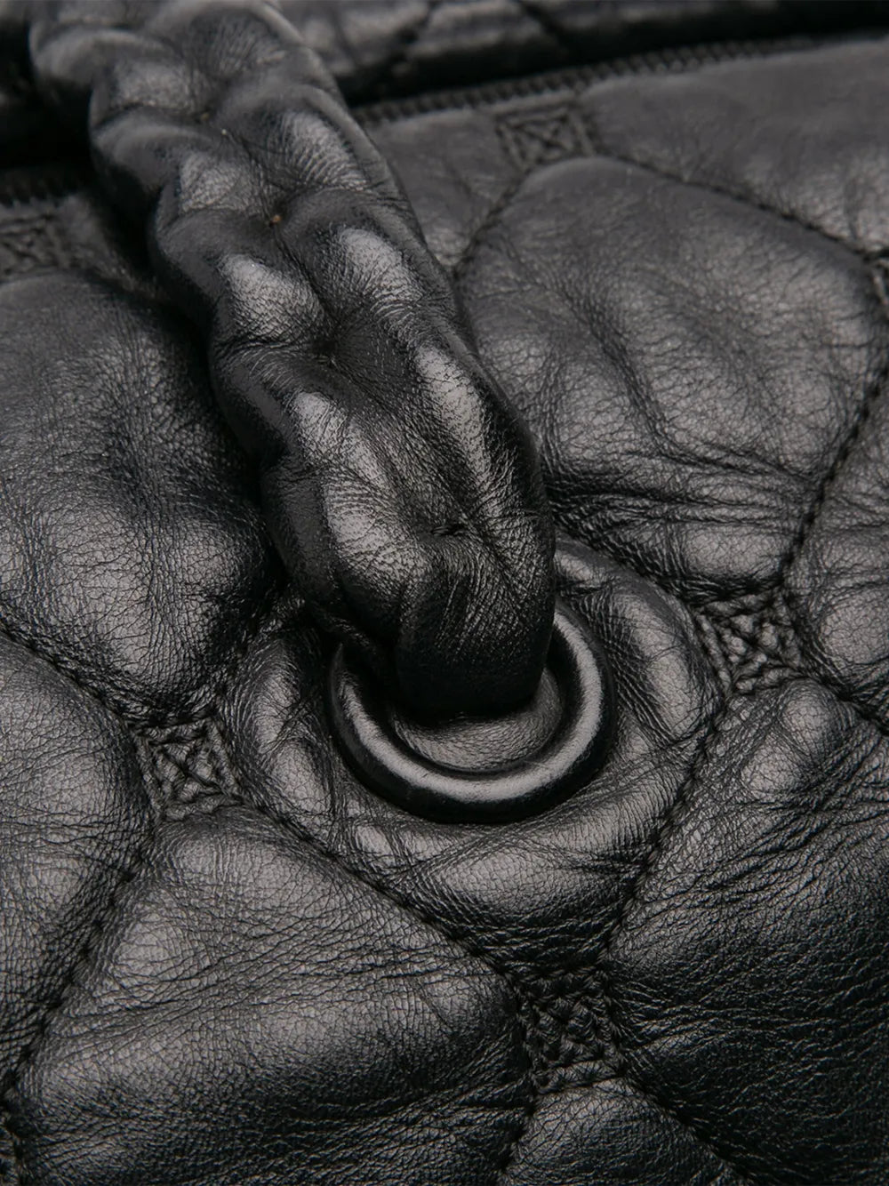 Pre-OwnedCHANEL Pre-Owned2008-2009 Quilted Lambskin Hidden Chain Bowler Bag handbag