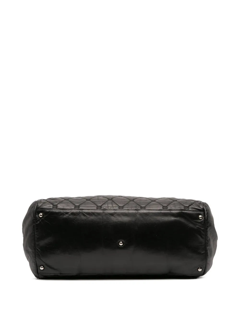 Pre-OwnedCHANEL Pre-Owned2008-2009 Quilted Lambskin Hidden Chain Bowler Bag handbag