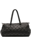 Pre-OwnedCHANEL Pre-Owned2008-2009 Quilted Lambskin Hidden Chain Bowler Bag handbag