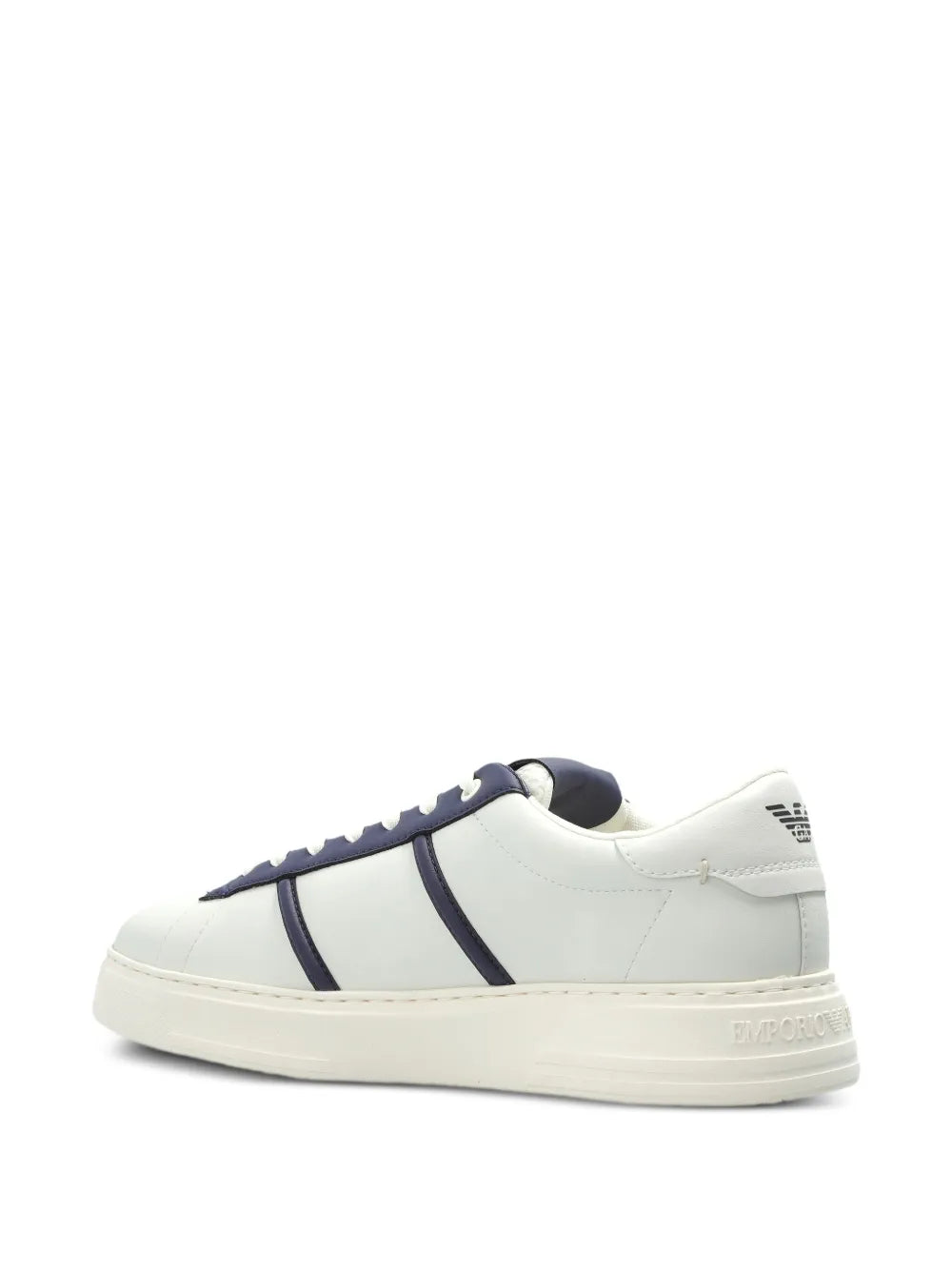 Emporio Armani Leather Panelled Sneakers