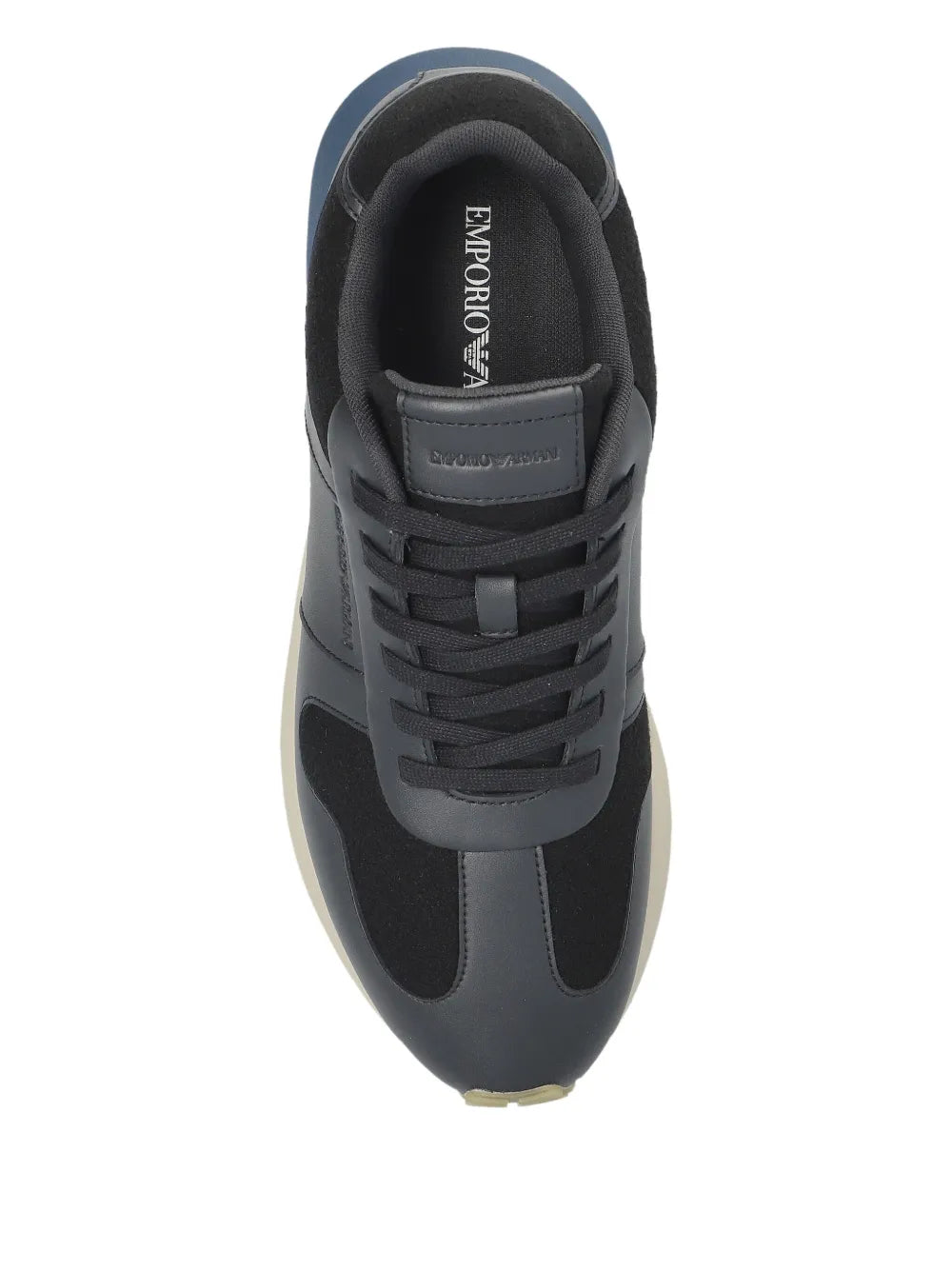 Emporio Armani Leather Panelled Sneakers