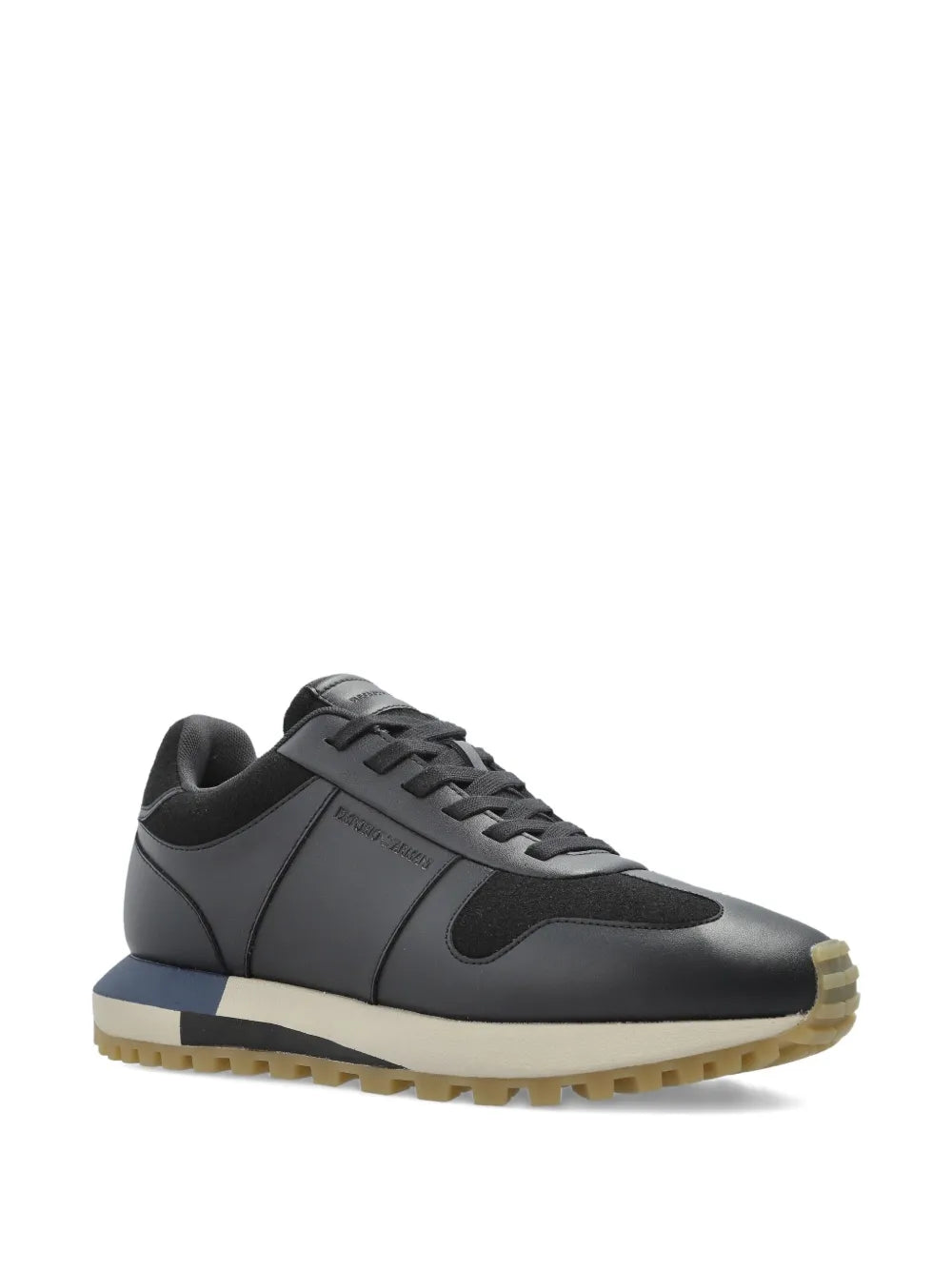 Emporio Armani Leather Panelled Sneakers
