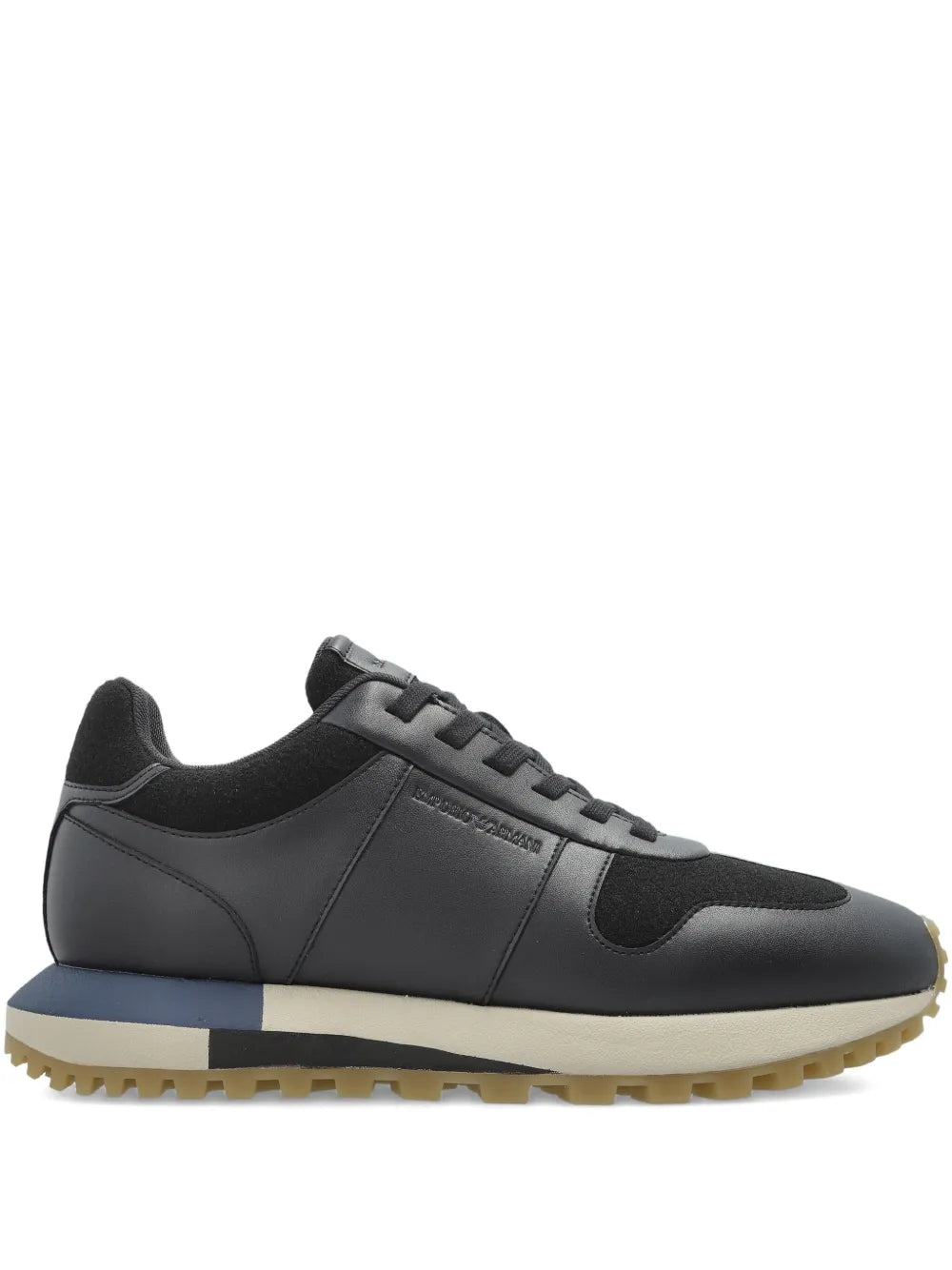 Emporio Armani Leather Panelled Sneakers