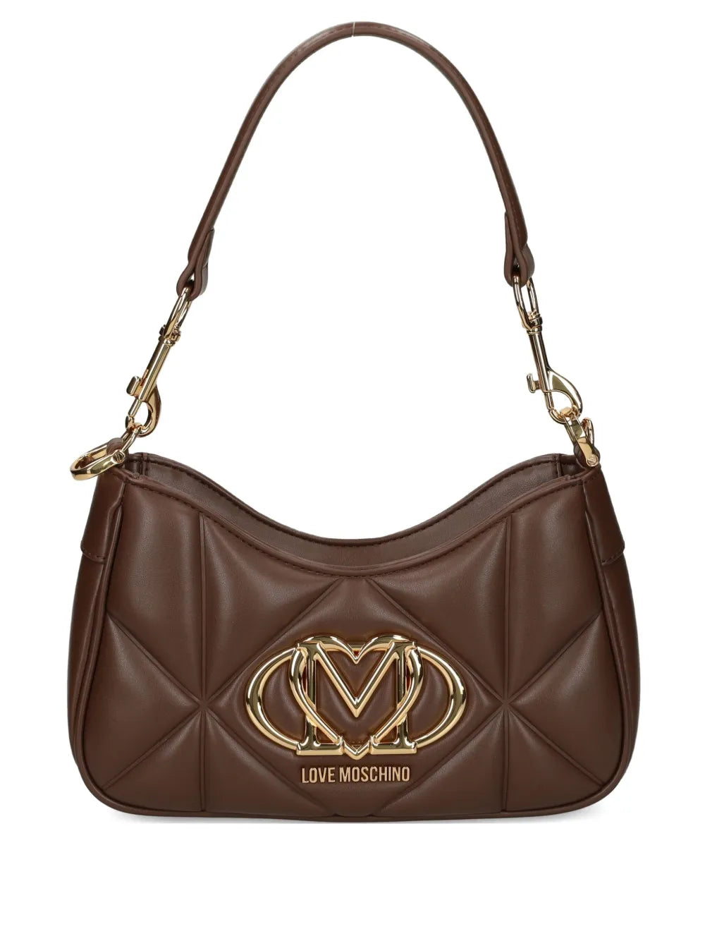 Love Moschinosmall quilted logo-plaque shoulder bag