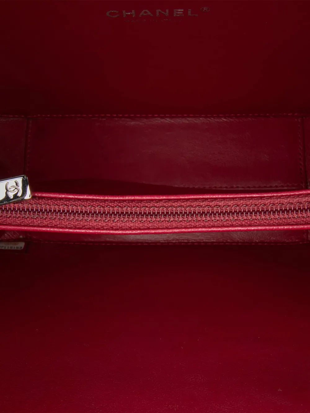 Pre-OwnedCHANEL Pre-Owned2019 Small Caviar Striped CC Filigree Case vanity bag
