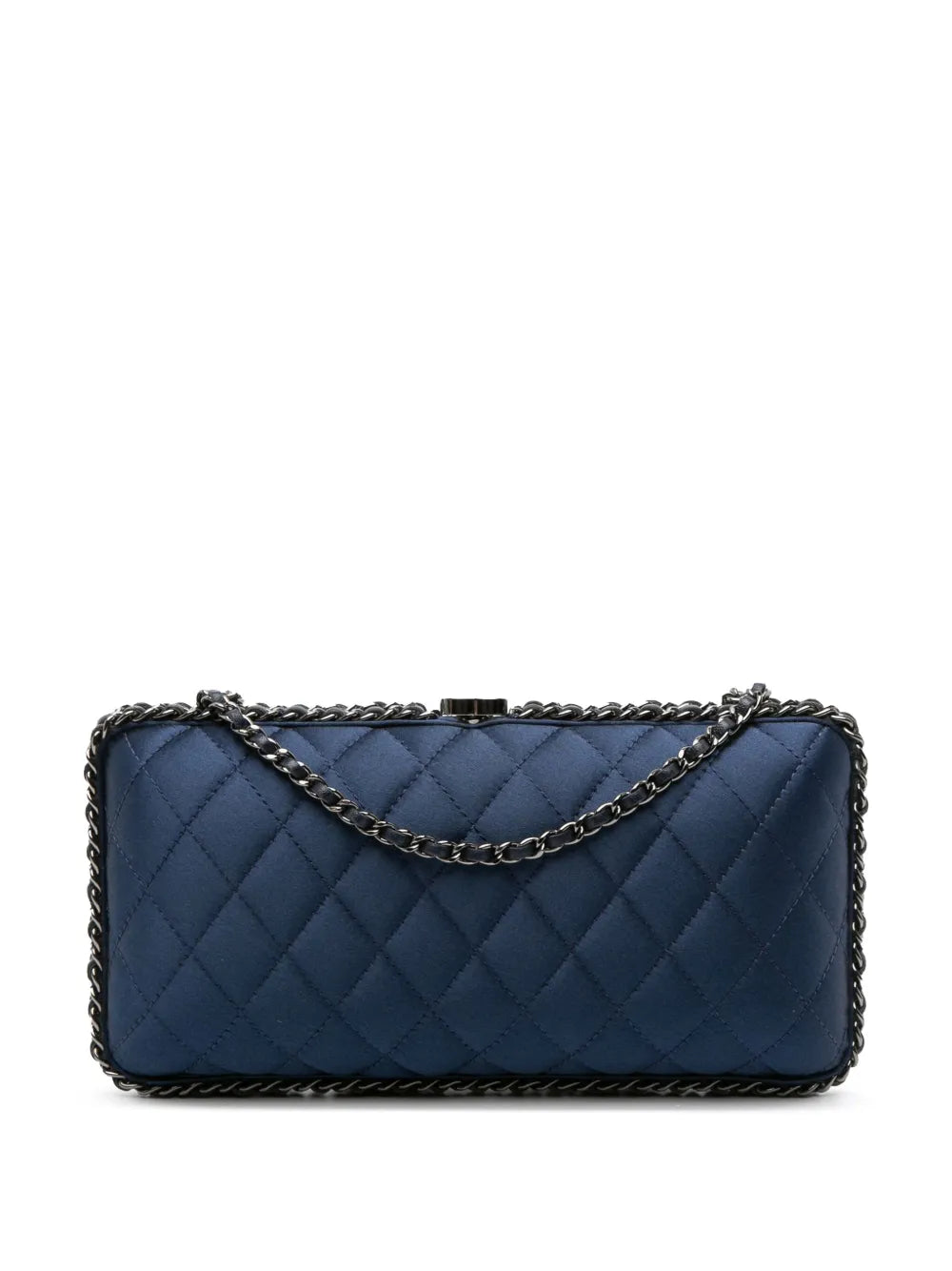 Pre-OwnedCHANEL Pre-Owned2012 Quilted Satin Chain Around Clutch crossbody bag
