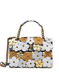 Kurt Geiger Londonmedium Daisy floral-appliqu?cross body bag