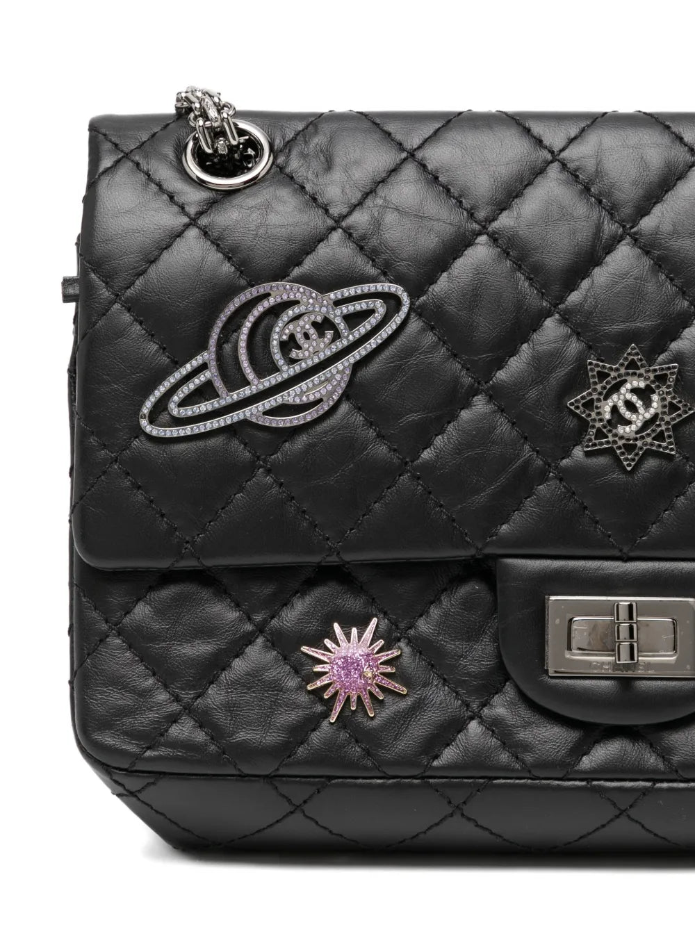 Pre-OwnedCHANEL Pre-Owned2017 Space Reissue Charms Icons Mademoiselle Flap Bag Limited Edition