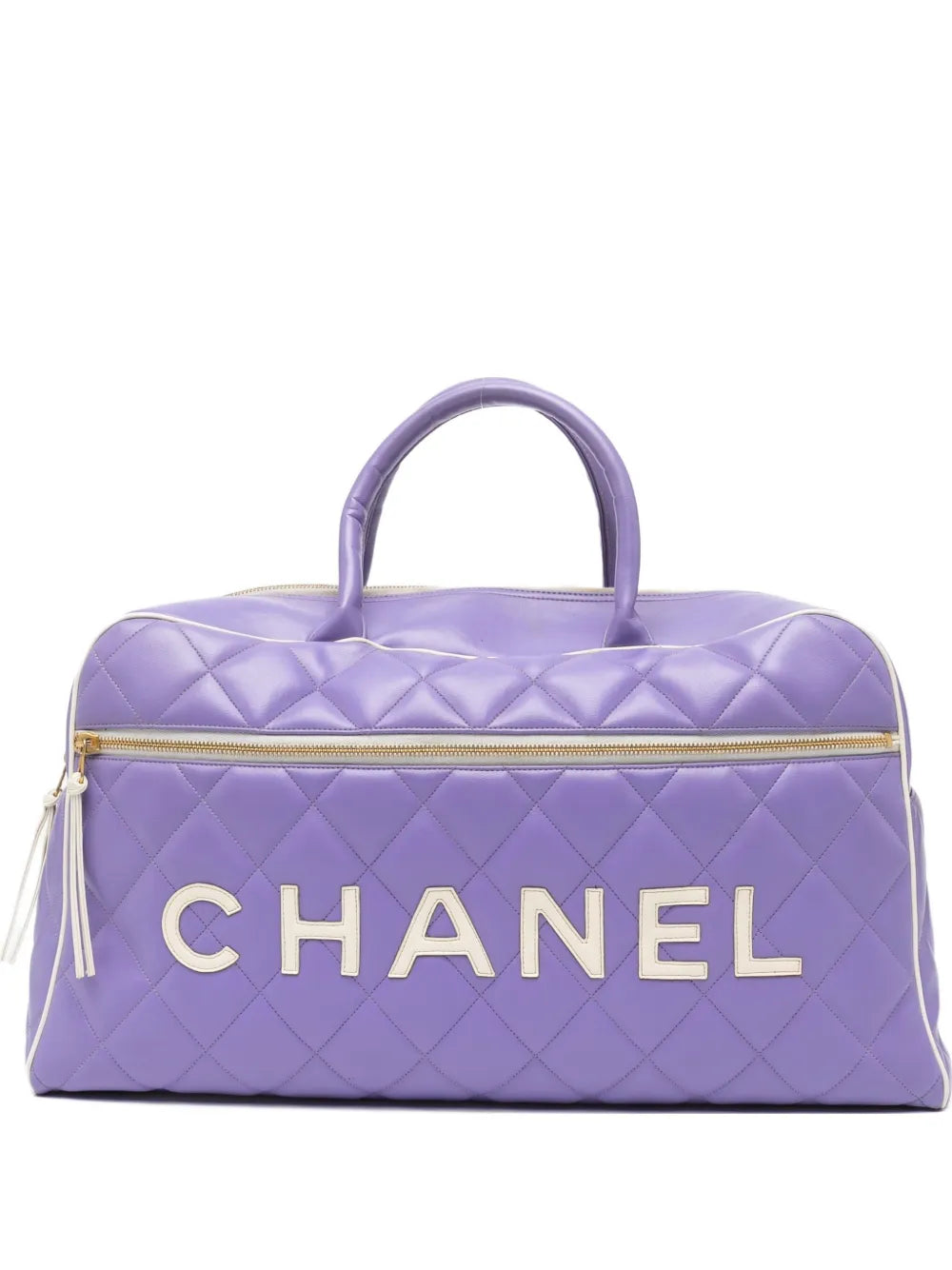 Pre-OwnedCHANEL Pre-Owned1992 Weekend Duffel Overnight Duffle Tote