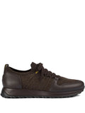 Doucal'S Lace-Up Leather Sneakers