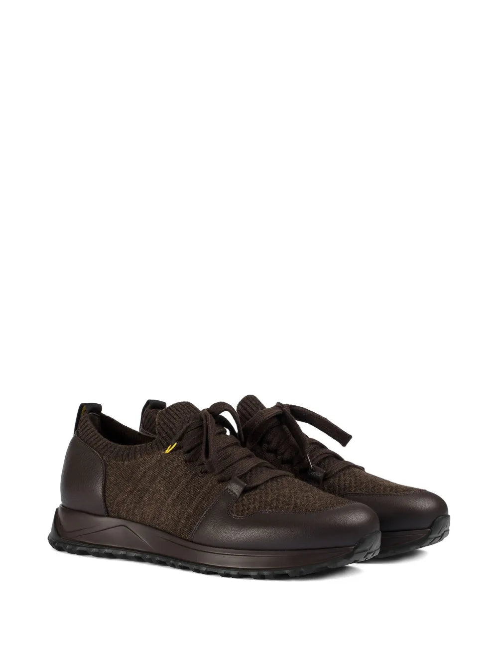 Doucal'S Lace-Up Leather Sneakers