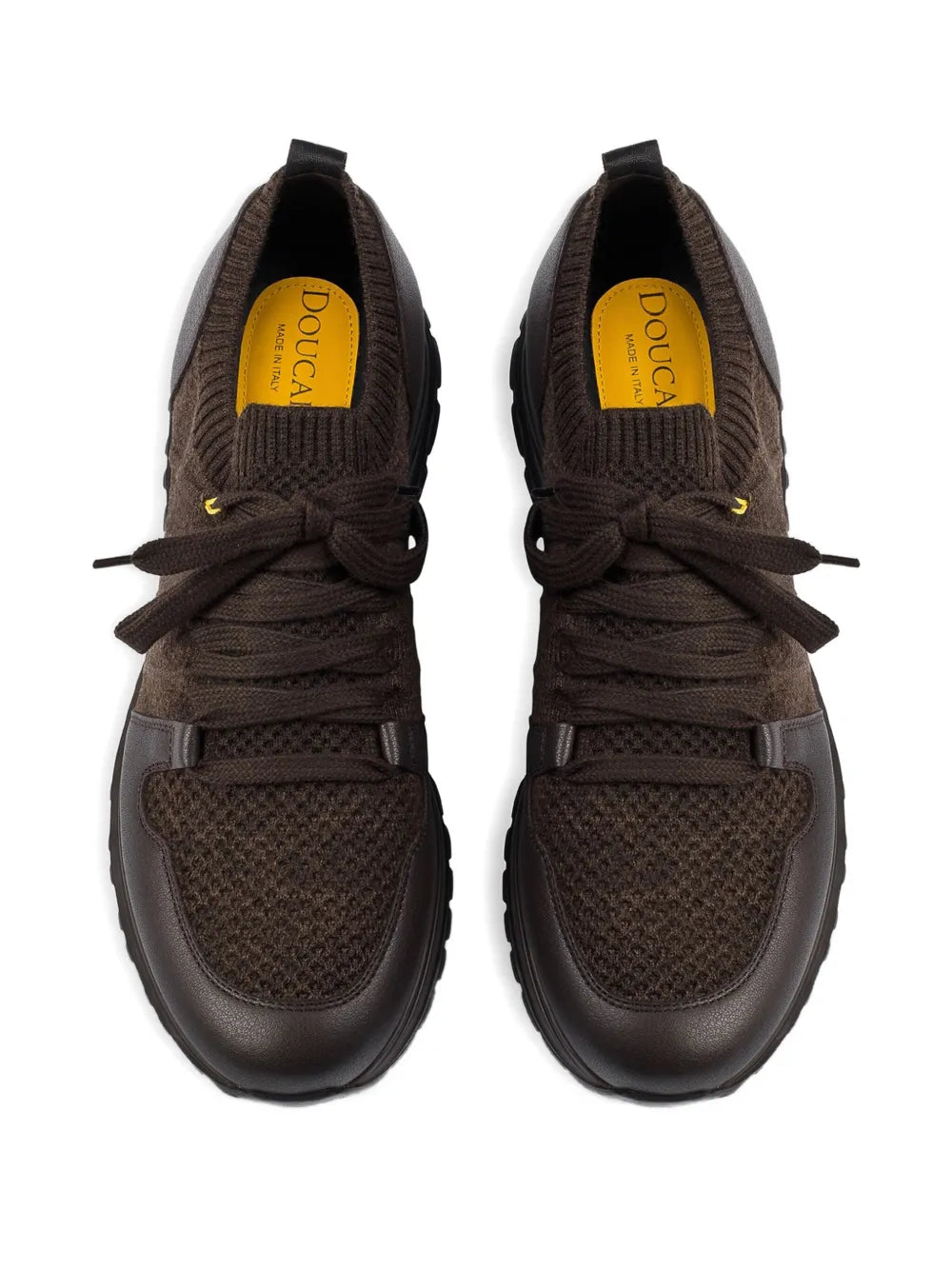 Doucal'S Lace-Up Leather Sneakers