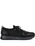 Doucal'S Wool-Panelled Leather Sneakers