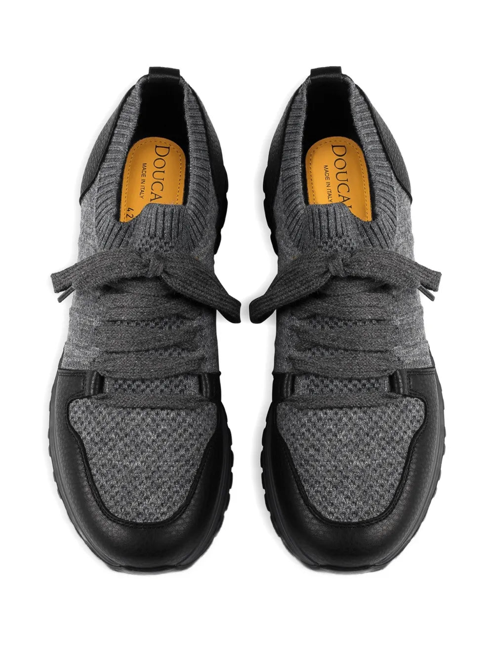 Doucal'S Lace-Up Wool Sneakers