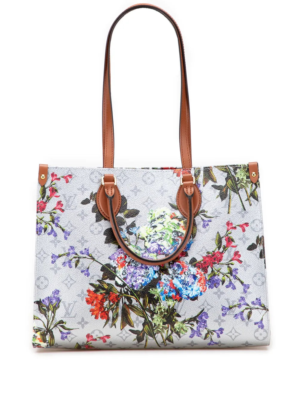 Pre-OwnedLouis Vuitton Pre-Owned2021-2025 Monogram Metallic LV Garden OnTheGo MM satchel