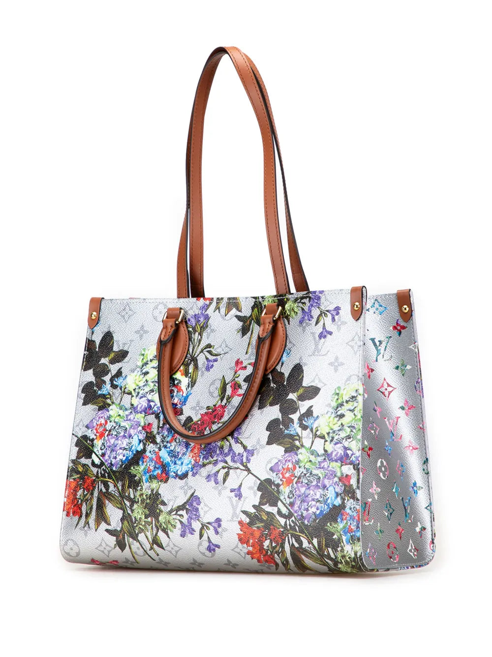 Pre-OwnedLouis Vuitton Pre-Owned2021-2025 Monogram Metallic LV Garden OnTheGo MM satchel