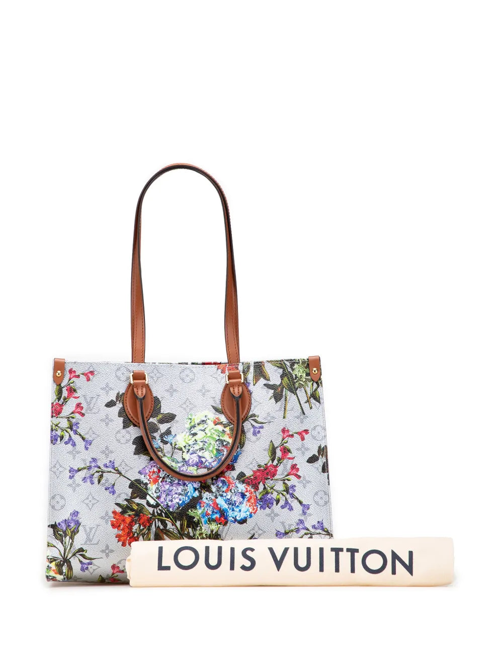 Pre-OwnedLouis Vuitton Pre-Owned2021-2025 Monogram Metallic LV Garden OnTheGo MM satchel
