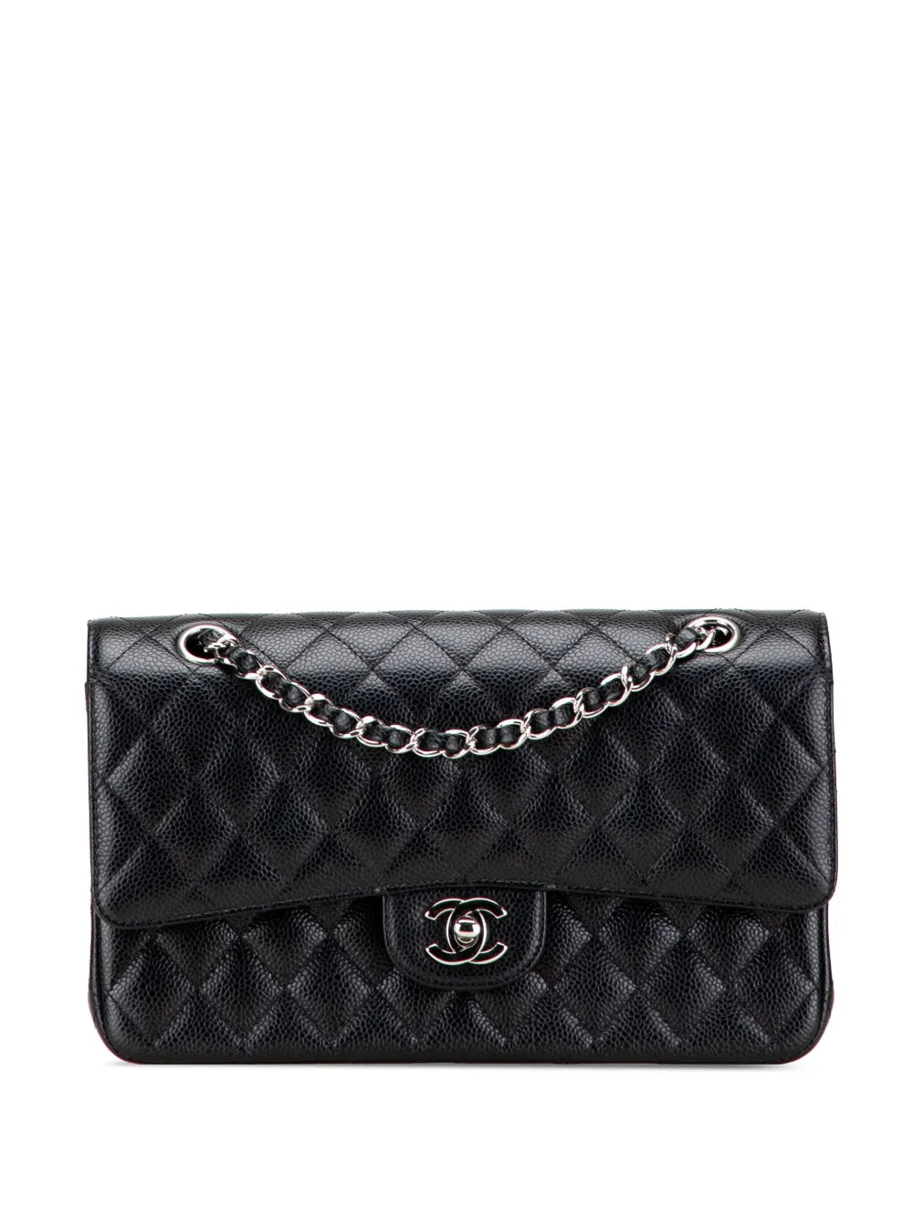 Pre-OwnedCHANEL Pre-Owned2019 Medium Classic Caviar Double Flap shoulder bag