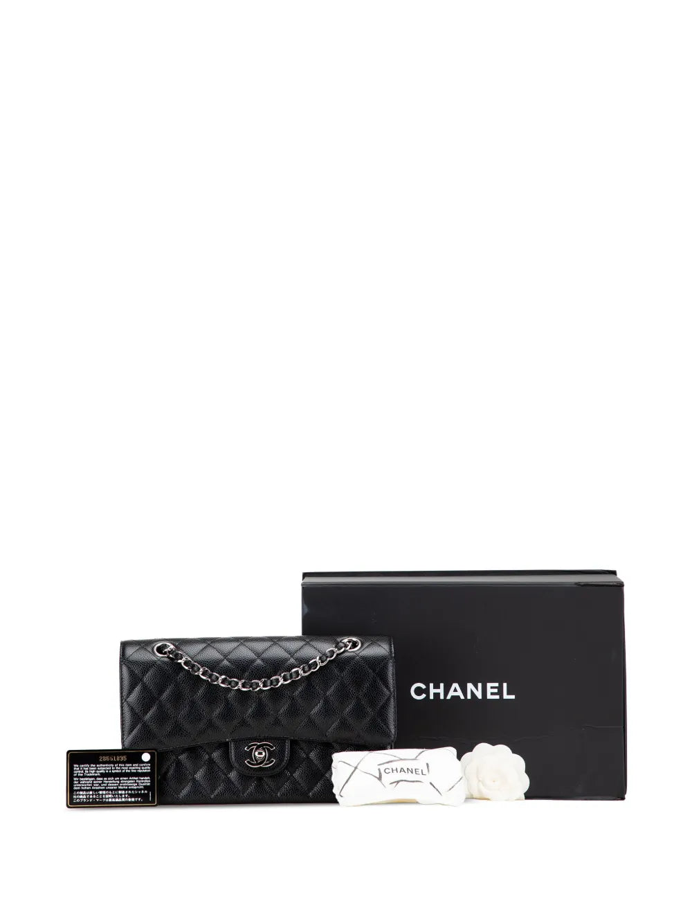 Pre-OwnedCHANEL Pre-Owned2019 Medium Classic Caviar Double Flap shoulder bag