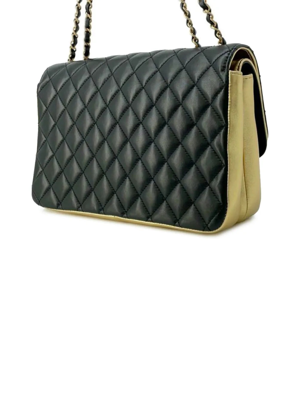 Pre-OwnedCHANEL Pre-Owned2019 Medium Quilted Metallic Lambskin CC Chic Double Flap shoulder bag