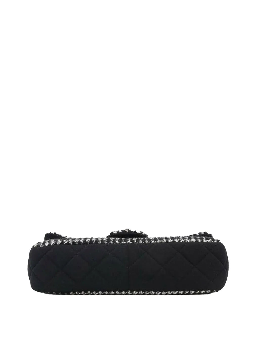 Pre-OwnedCHANEL Pre-Owned2014-2015 Medium Quilted Jersey and Tweed Chain Flap shoulder bag