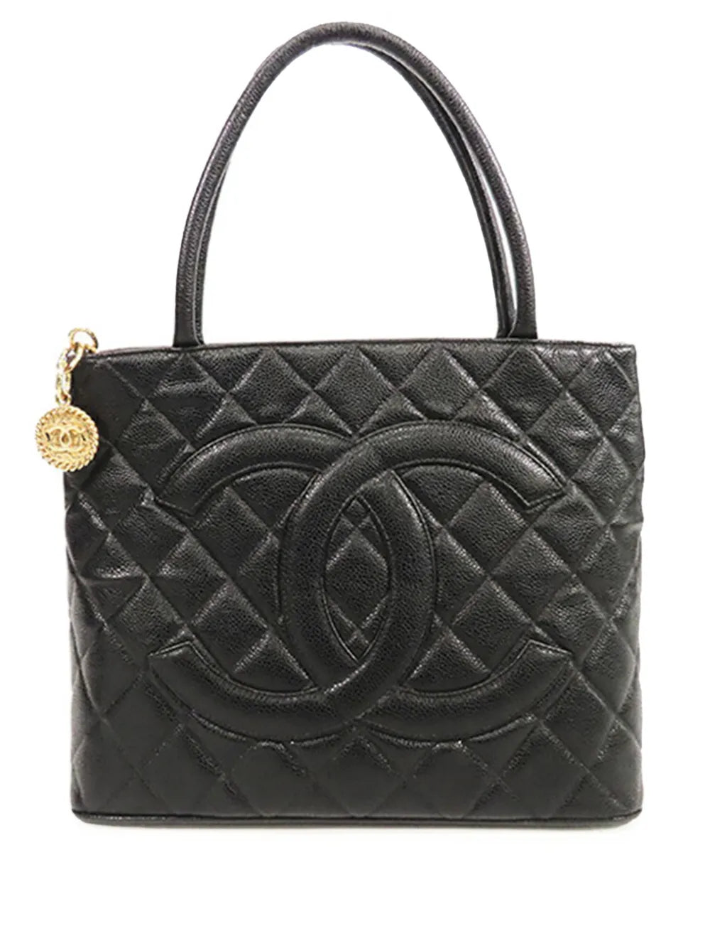 Pre-OwnedCHANEL Pre-Owned2003-2004 Caviar Medallion tote bag