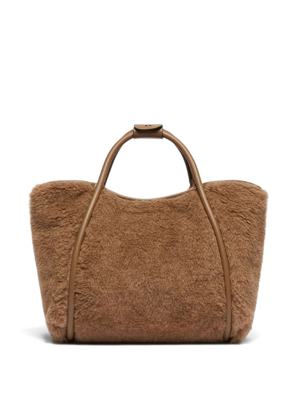 Max Marashearling leather-trimmed handbag