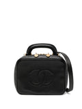 Pre-OwnedCHANEL Pre-OwnedBlack Caviar Lunch Box Vanity Timeless Logo Bag