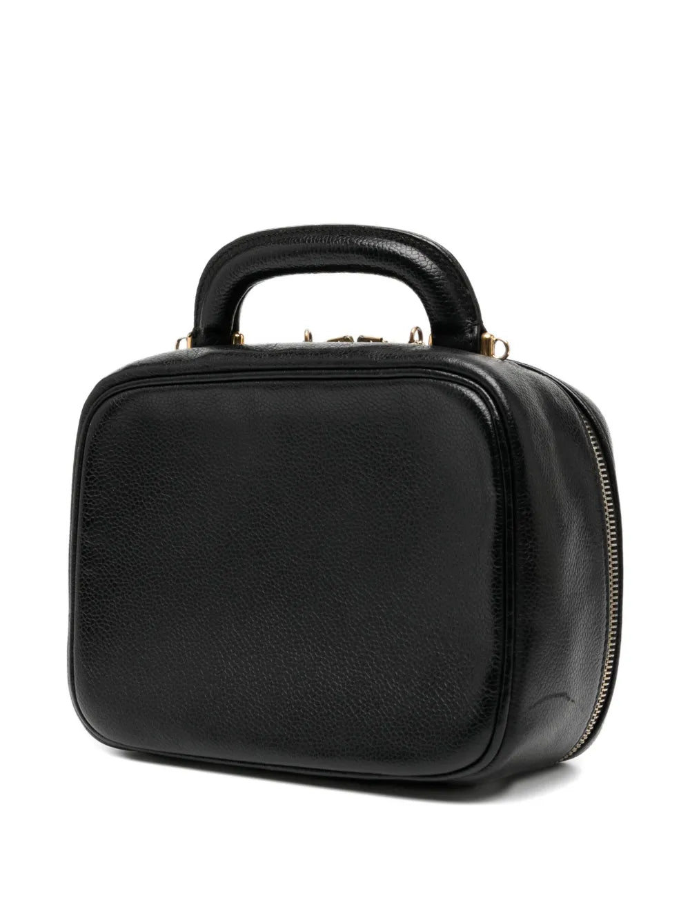 Pre-OwnedCHANEL Pre-OwnedBlack Caviar Lunch Box Vanity Timeless Logo Bag