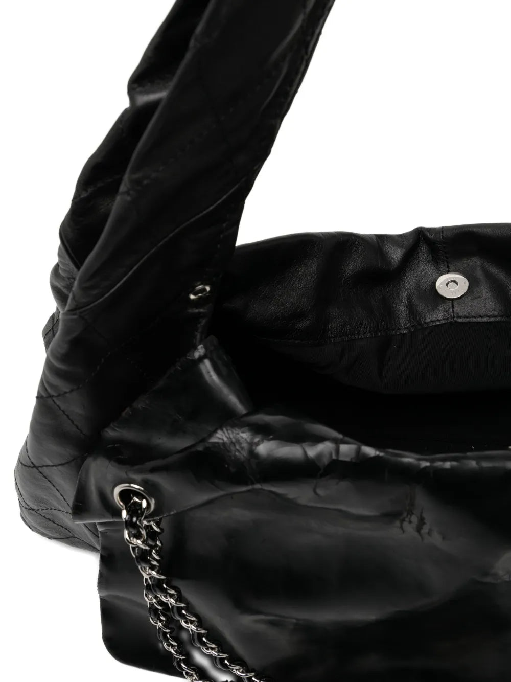 Pre-OwnedCHANEL Pre-OwnedLeather Oversize XL Patent and Leather Quilted Tote Shoulder Flap Bag