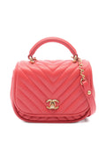 Pre-OwnedCHANEL Pre-Owned2017-2018 Chevron V-stitch two-way handbag
