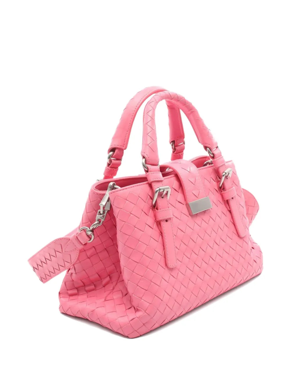 Pre-OwnedBottega Veneta Pre-Ownedsmall 2010s Roman intrecciato tote bag