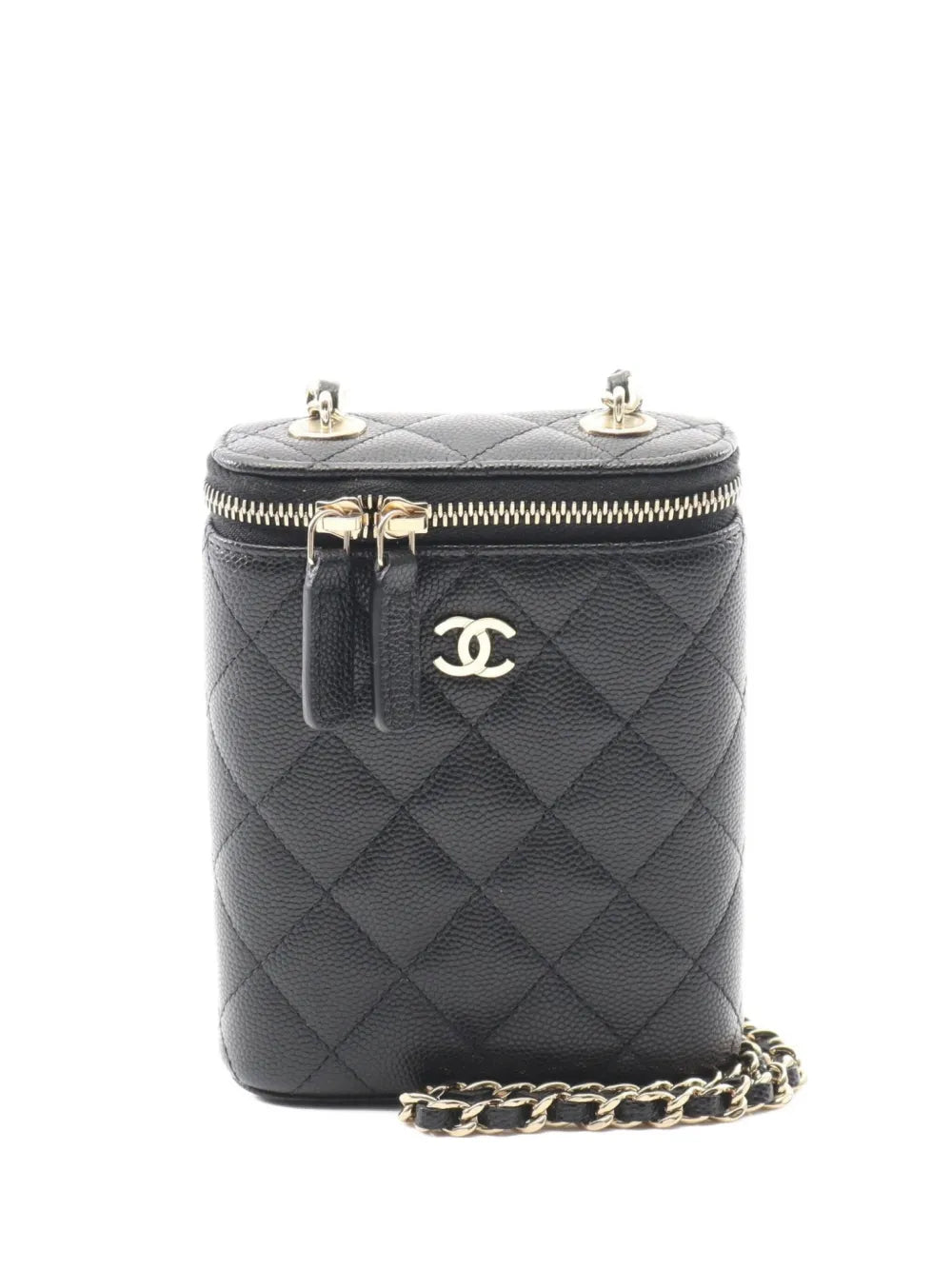 Pre-OwnedCHANEL Pre-Owned2010s matelasse Vanity bag