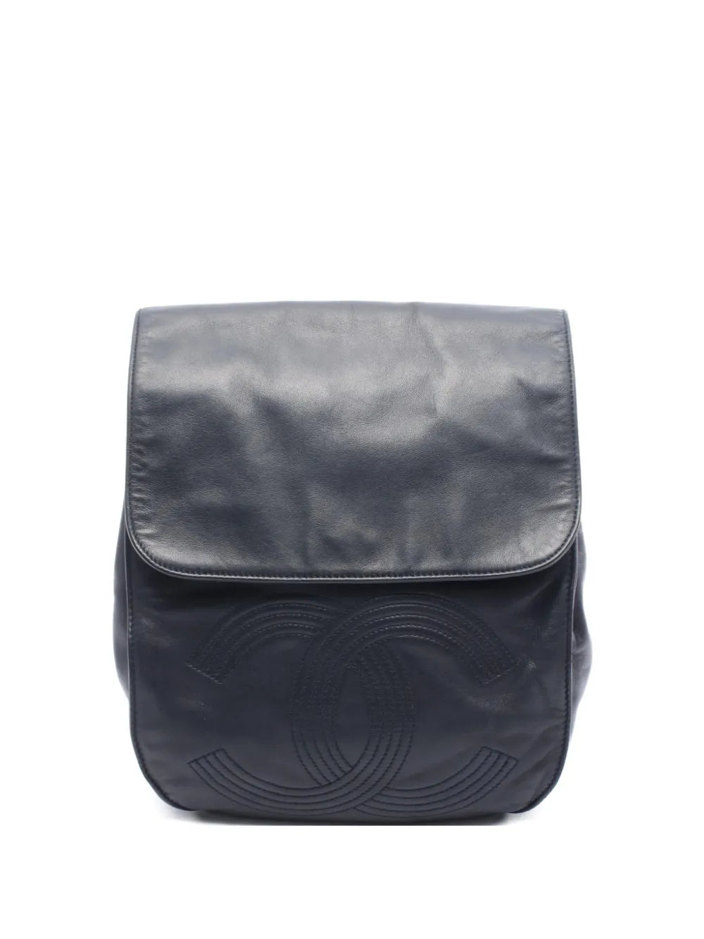 Pre-OwnedCHANEL Pre-Owned1996-1997 leather signature interlocking CC logo backpack