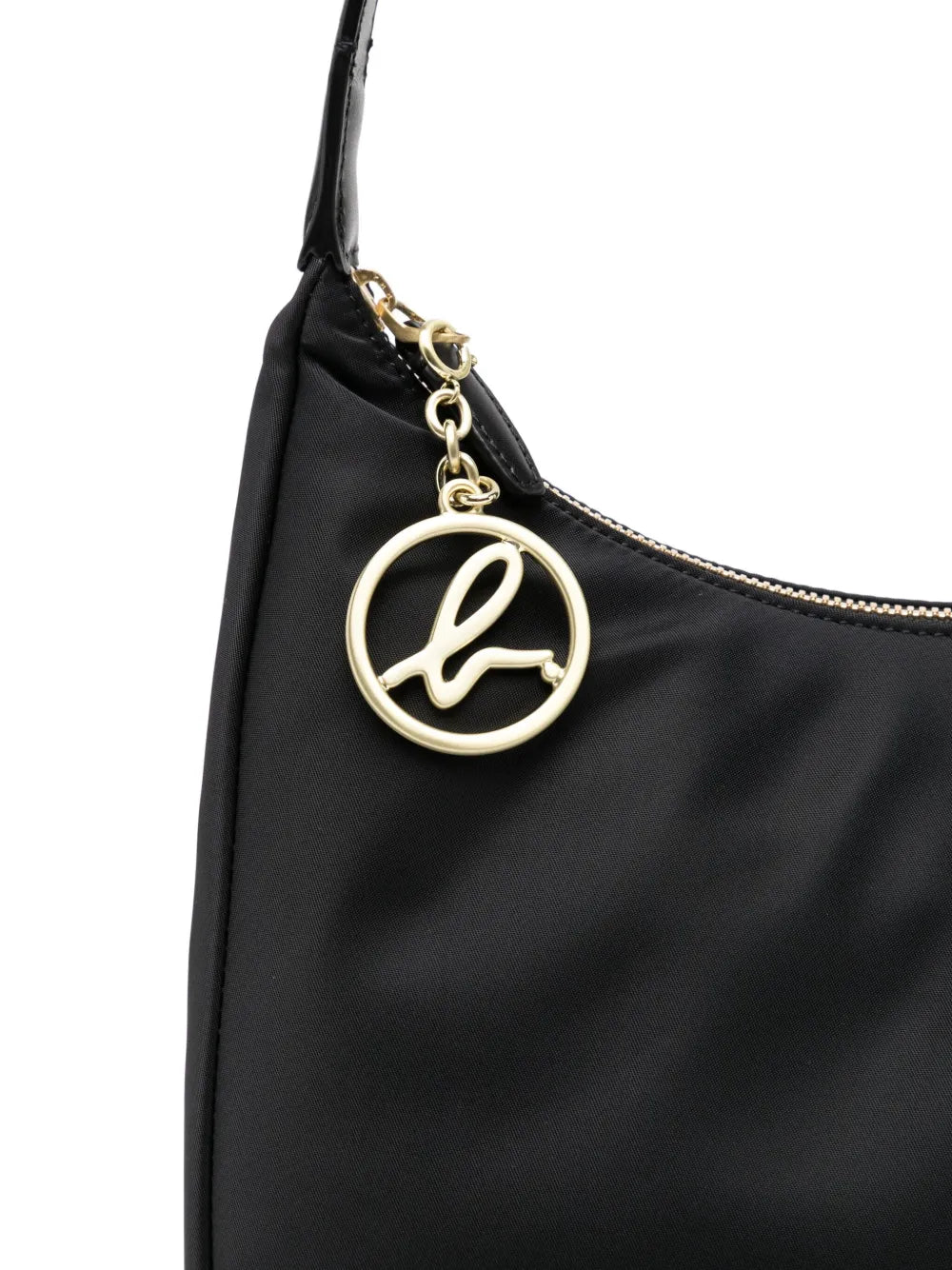 agn? b. large logo-plaque shoulder bag