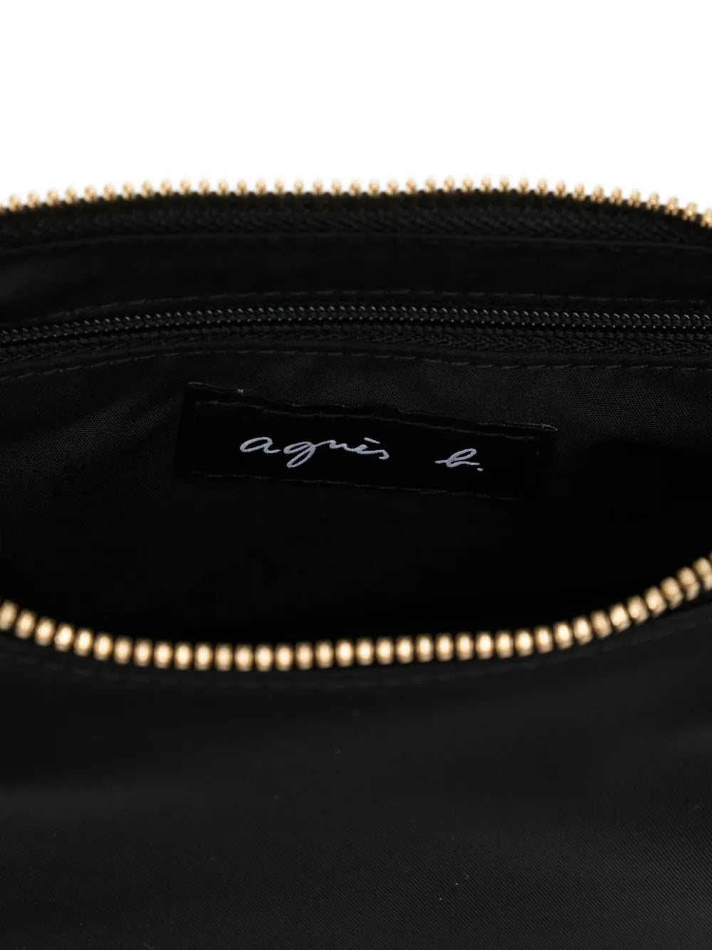agn? b. small logo-plaque shoulder bag