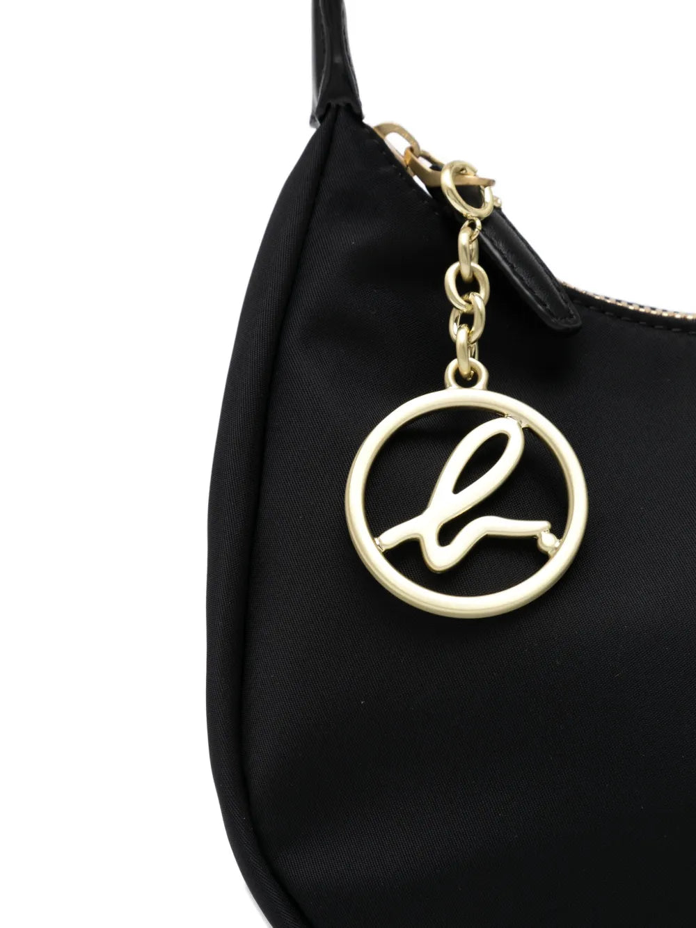 agn? b. small logo-plaque shoulder bag