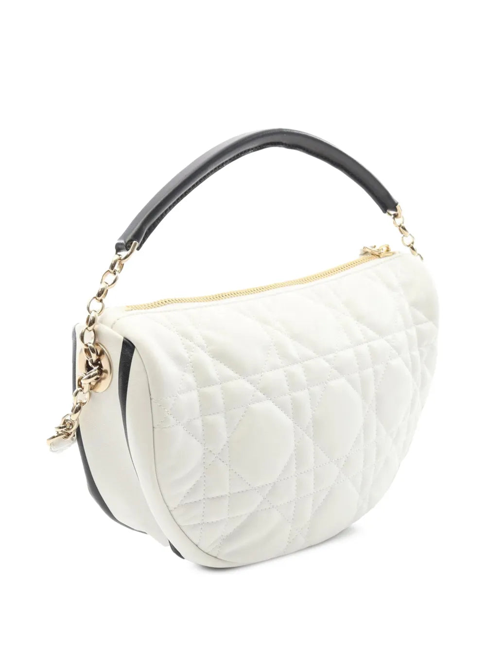Pre-OwnedChristian Dior Pre-Owned2000-2025 Medium Lambskin Cannage Dior Vibe Hobo satchel